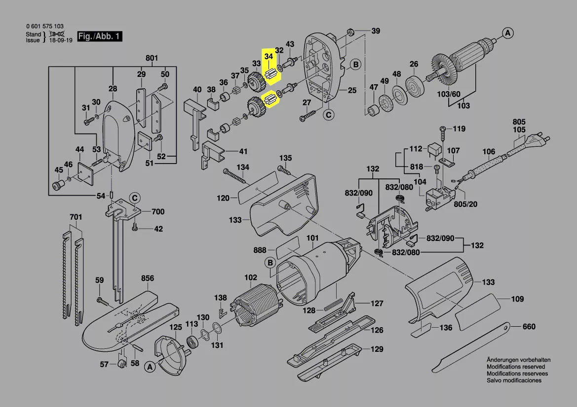 couronne aiguille réf. 3 600 910 000 Bosch